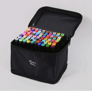 Children's color marker pen oily double head color pen suit 48 color suit oily watercolor pen multi-color marker pen