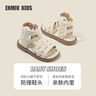 [15-25 yards] girls baby princess sandals high lace roman shoes summer baby toddler shoes sandals