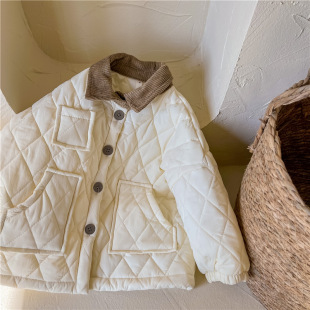 2023 children's clothing autumn and winter children's winter clothing Korean quilted cotton padded cotton-padded coat girls winter coat cotton-padded 21892