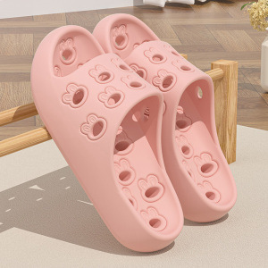 Bathroom Leaking Slippers for Women in Summer Indoor Home Use for Bathing Non-Slip Cut Out Quick-Drying Silent Slippers for Women