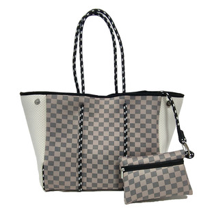 Large Capacity Diving Material Beach Bag Cross-border Printed Weekend Travel Portable Shoulder Bag Seaside Tote Bag