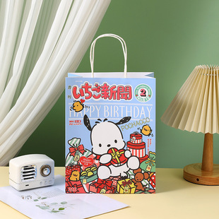 Новый стиль Sanrio сумка упаковочная сумка крафт бумажная сумка сумка сумка для детей подарочная сумка мультфильм подарок на день рождения подарочная сумка