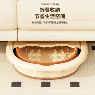 Foldable Foot Bath Bucket Thickened Household Foot Bath Bucket for Calf Massage Bucket Portable Health Preservation Foot Bath Bottom Foot Washing Bucket