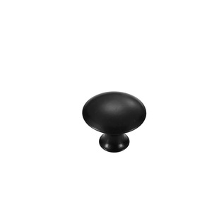 Round handle cabinet door mushroom old-fashioned small handle black cabinet drawer handle stainless steel single hole round handle