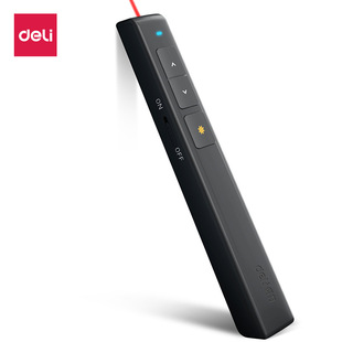 Deli 2802 Series Red/Green Laser Page Flip Pen 50/100m Business Teaching Remote Control Pen ppt Projection Pen