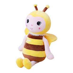 Cartoon Software Bee Plush Toy Bee Pillow Doll Insect Cloth Doll Plush Doll Yellow