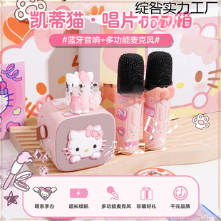 hellokitty Bluetooth Audio Record Player KT Cat Speaker Home Microphone Birthday for Girls
