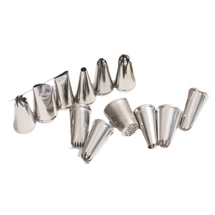12-head Full Set boxed pastry nozzle soluble bean cookie pastry nozzle 304 stainless steel DIY baking tools necessary for beginners