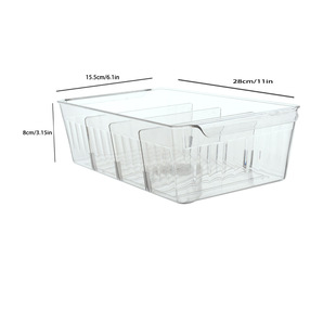 Desktop Preservation Box Plastic Transparent Sealed Box Refrigerator Preservation Storage Box Fruit and Vegetable Frozen Kitchen Storage Box Overlay