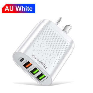 Multi-port Type-c + 3USB charging head PD36W mobile phone fast charging charger travel charging CE FCC UKCA