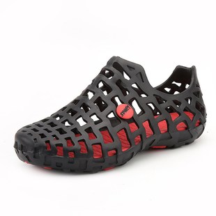 2024 summer foreign trade explosions hot couple hole shoes hollow breathable men's sandals beach shoes wholesale