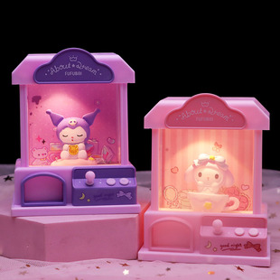 Girl heart crystal light music box cute princess night light birthday gift decoration student supplies boutique wholesale