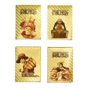 Dragon Ball One Piece Золотая фольга Настольная игра против карты войны Аниме навигационного короля Золотая карта ПВХ карты через границу