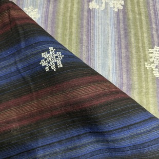 in stock Cotton Two-color Embroidered Fabric Clothing Tablecloth Bag Hair Decoration Fabric