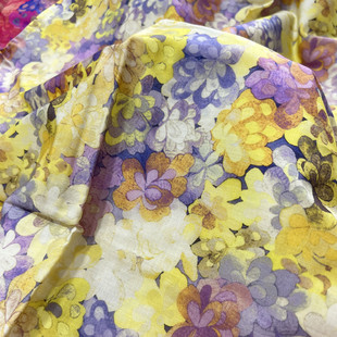 Cotton 60 high density poplin digital reactive printed cheongsam dress fabric liberty fabric