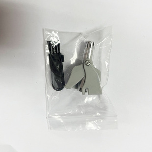 Manufacturer in stock mute manual stainless steel nose hair trimmer full body washing plus size Knife Mouth mute nose hair scissors