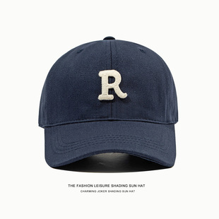 Baseball Cap Women's 2025 Summer Duck Tongue Hat Hard Top Men's Wide Brim Big Head Showering Face Small Sunscreen Hat Sunshade Hat