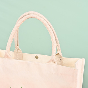Linen Bag DIY Shopping Creative Advertising Pattern Handbag Graduation Season Shoulder Bag Training Institution Gift Bag