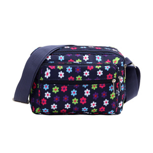 New Nylon Small Square Bag Women's Casual Bag Mom Shoulder Bag Stall Cloth Bag Wholesale Korean Crossbody Bag Flower Bag