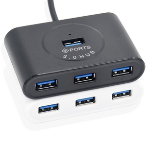 Трансграничные горячие продажи USB3.0 4-портовый концентратор 3,0 концентратор USB-разветвитель от одного до четырех с микроисточником питания