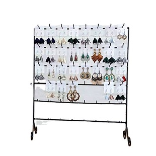 Stall trolley iron large desktop hook flat earrings jewelry rack display storage jewelry rack