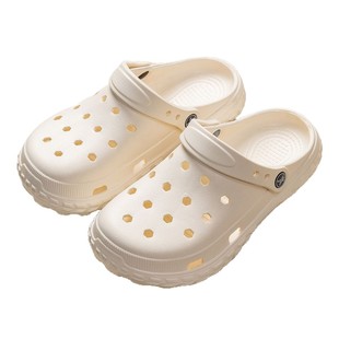 Litani non-slip hole shoes women's eva summer seaside beach 2024 New closed toe soft bottom sandals outdoor wear batch