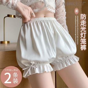 jk safety pants women's pumpkin pants leggings anti-light ice silk summer thin student insurance shorts bloomers women
