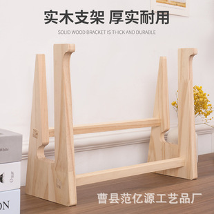 in stock Simple Computer Stand Wooden Laptop Elevated Rack Office Desk Storage Rack Laptop Stand