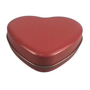 Custom Tinplate Metal Heart-shaped Chocolate Candy Gift Box Iron Cans Love Heart Shape Packaging Iron Box Shaped Festive