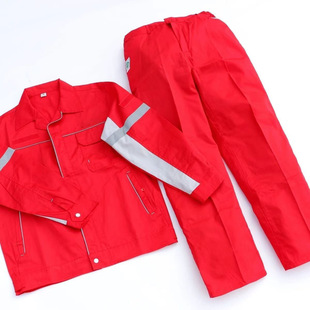 Summer Work Clothes Set Spring and Autumn Long Sleeve Gas Station PetroChina Wear-resistant Auto Repair Workshop Labor Protection Clothes Work Clothes Set