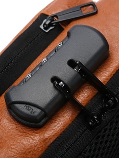 Cross-border foreign trade locomotive bag men's lightweight usb interface password lock anti-theft chest bag wholesale shoulder messenger bag