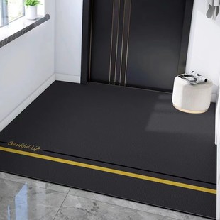 Household leather floor mat simple household hallway carpet room toilet door mat wear-resistant cutting easy to clean foot mat