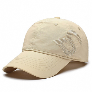 Spring and summer new light and thin water-repellent quick-drying cap men's and women's sunshade sunscreen embroidered letter baseball cap cross-border