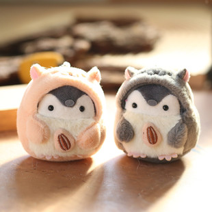 TikTok Cute Super Cute Little Penguin Pendant Plush Toy Doll Cartoon Bag Pendant Keychain Doll
