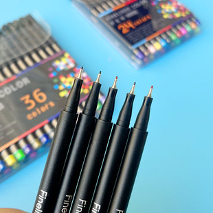 Color Hook pen needle pen wholesale water-based stroke brush hand account Pen art supplies painting brush suit