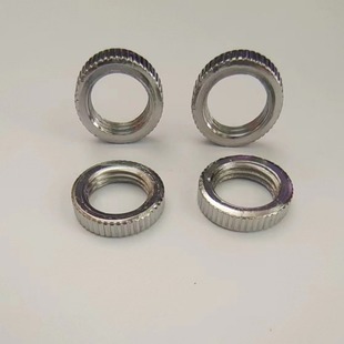 Non-standard knurled straight lines fine teeth small round nut hand tighten round nut lighting hardware accessories spot
