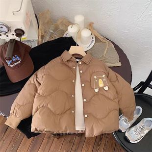 Candy wind coat winter white duck down children's down jacket autumn and winter light warm boys and girls