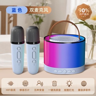 Новички пользуются эксклюзивным значением высокого цвета Bluetooth Audio KSong Audio с микрофоном Домашнее пение на открытом воздухе KSong Audio Двойной микрофон