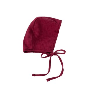 Cross-border Hot Sale INS Baby Wind-proof Cap Cotton Yarn Muslin Baby Strap Head Protection Cap Boy Girl Head Cap