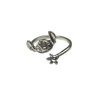 European and American Surrounding Cartoon Stitch Ring for Men and Women Couple with Cute Cartoon Ring for Girlfriends
