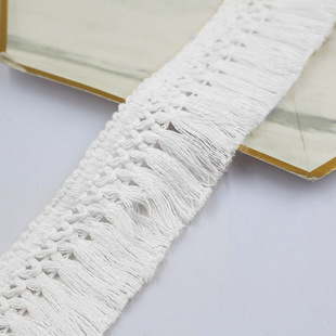 4cm wide cotton tassel lace scarf clothes carpet curtain decoration diy accessories home accessories wholesale