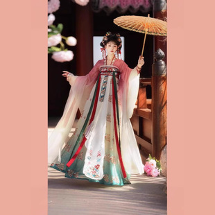 Хуа Чаоцзи Оригинал [Весенний краситель] Hanfu Женская вышитая рубашка Тан