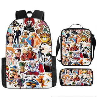 Трансграничный быстрый навигационный король one piece школьная школьная сумка One Piece рюкзак мультяшная сумка на плечо оптом