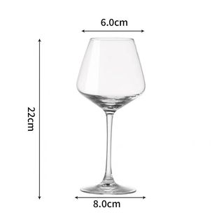 Red Wine Glass Goblet Red Rod Black Bottom Goblet Entry Luxury High-end Wine Set Crystal Glass Wine Glass Red Wine Goblet