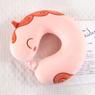 Factory Supply Slow Rebound Memory Foam U-shaped Pillow Cartoon Animal Neck Pillow Student Office Family Memory Foam Neck Pillow