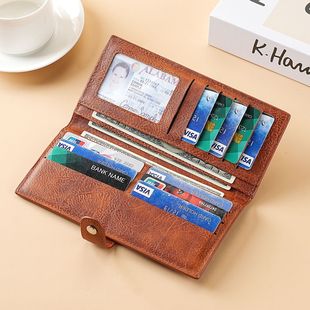 2025 Japanese and Korean New Long Wallet for Women, Simple Solid Color, Large Capacity, Multiple Card Slots, Horizontal Folding Youth Wallet Trendy