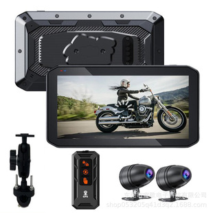 6.25 inch HD 2K wireless carplay car machine motorcycle recorder GPS navigation tire pressure monitoring all-in-one machine