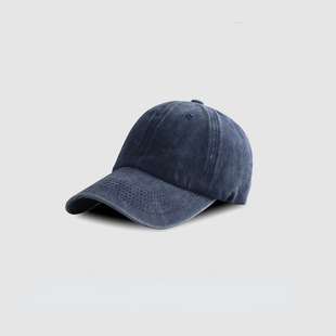 Big Head circumference 60-62cm deepening peaked cap men's washed retro Denim baseball cap Women's widened brim sun hat