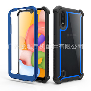 Anti-drop three-proof space shell for Samsung A01 new all-inclusive mobile phone case robot three-in-one cross-border supply