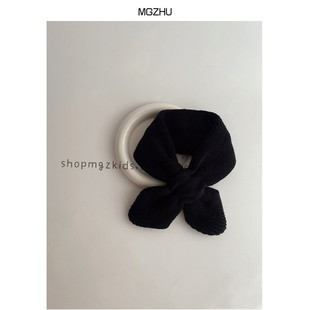 Baby Scarf Autumn and Winter Boys and Girls Short Neck Sleeve Korean-style Cross-style Winter Baby Thickened Warm Neck Fashion